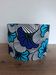 Lampshade / Suspension wax flowers blue wedding