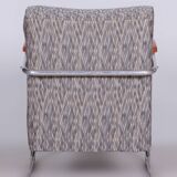 Restored Bauhaus Armchair, by Mücke-Melder, Original Upholstery, Czech, 1930s