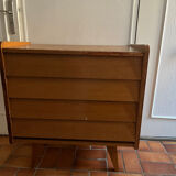 Commode vintage pied compas
