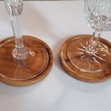 Olive wood coasters