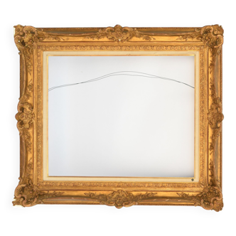 Wooden frame and gilded stuck