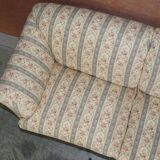 Large canapé Antique Howard & Sons Portarlington original tapestry ticking