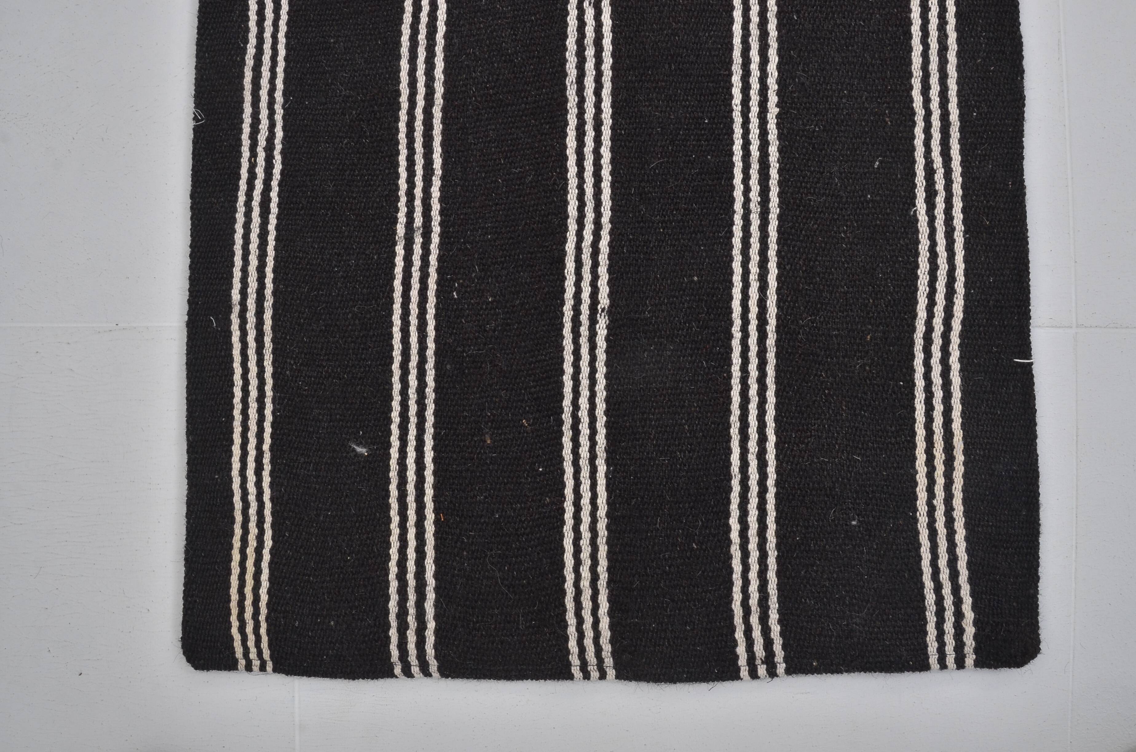 Stripe Vintage Oushak Kilim sku 3828