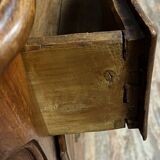 Curved Louis XV period chest of drawers in solid elm mid-18th century
