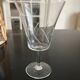 Wicker basket and 8 antique glasses