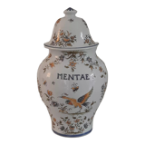 Apothecary pot "mentae" in faience of moustiers