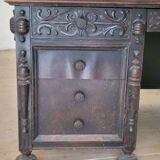 Important antique American desk in carved wood – circa 1900 –