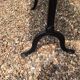 old bistro table foot cast oak plateau