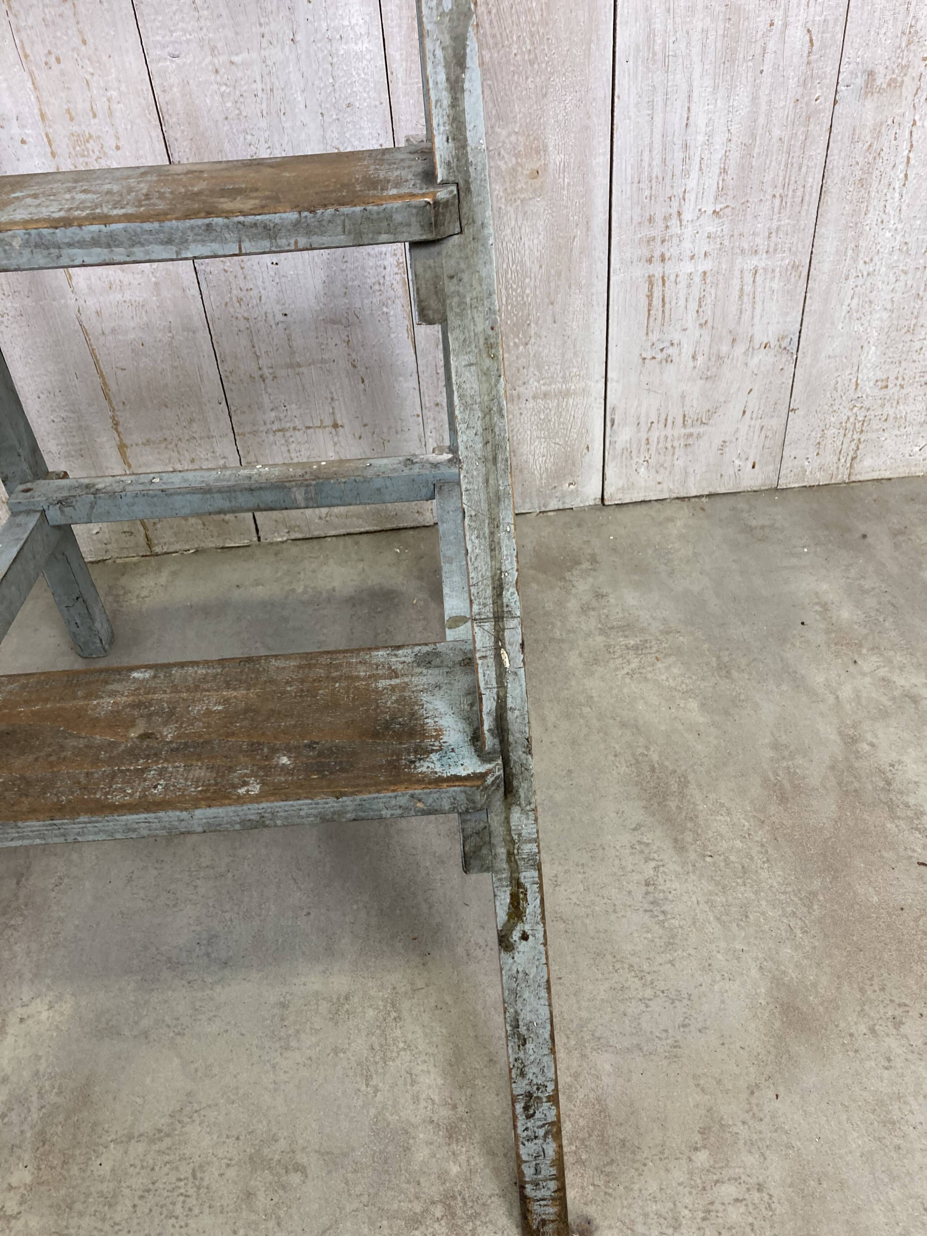 Stool and workshop step ladder set