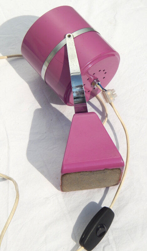 Purple metal floor lamp from the 70s, space age