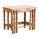 Set of three oak nesting tables attributed to Henning Kjærnulf