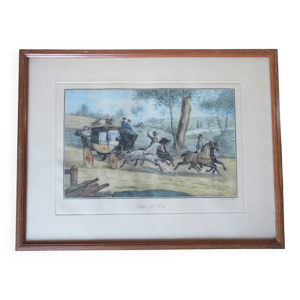 Victor adam -gravure - eau