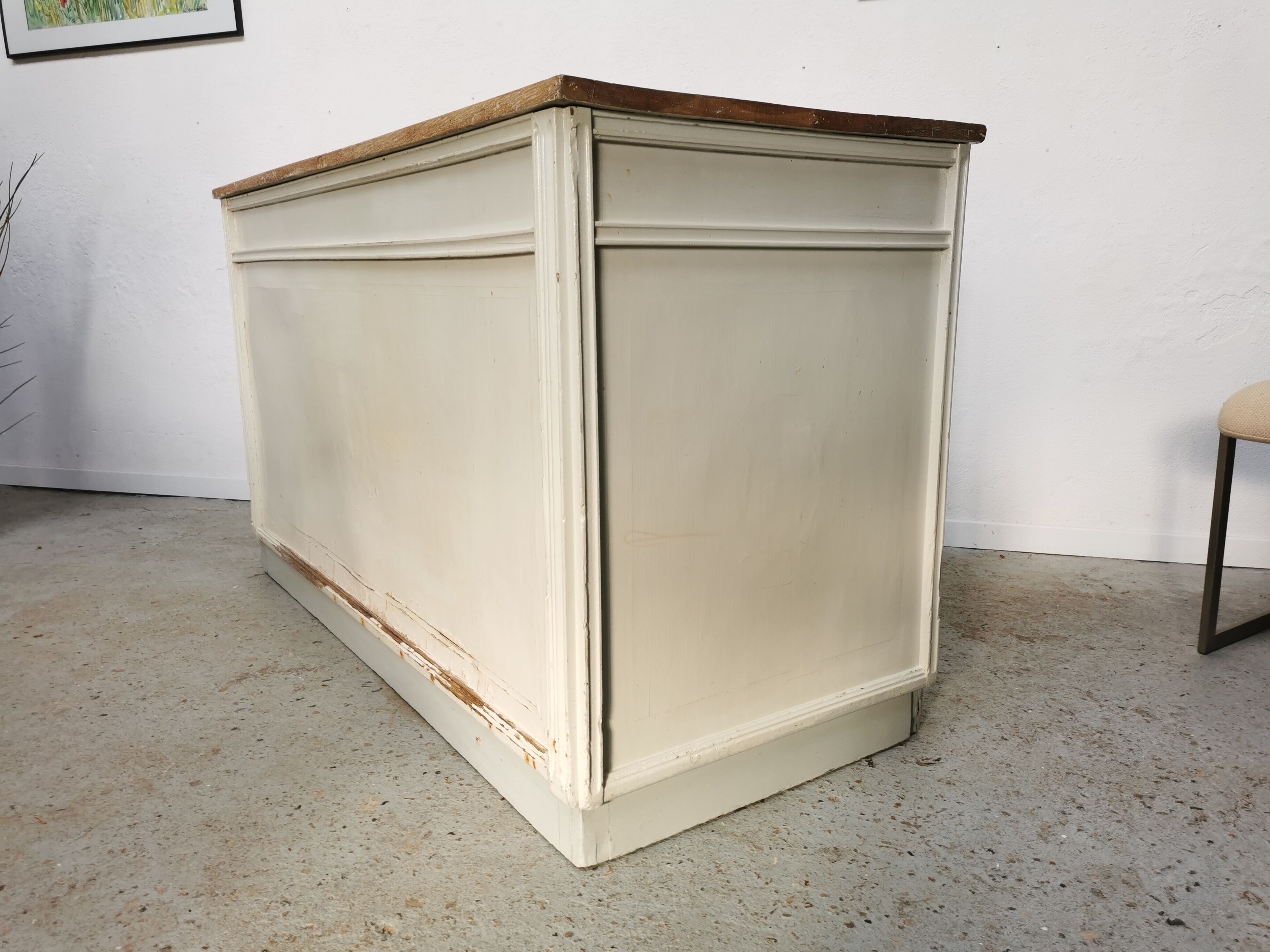 Comptoir meuble de métier à tiroirs