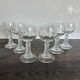 Set of 6 vintage Alsace wine glasses - Vines & Roses