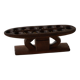 Decorative Mancala game board made of hand-carved wood, Africa, mid-20th century.