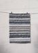 Tapis artisanal tissé main en coton recyclé - Gris et blanc