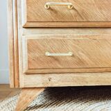 Commode vintage chêne et pieds compas