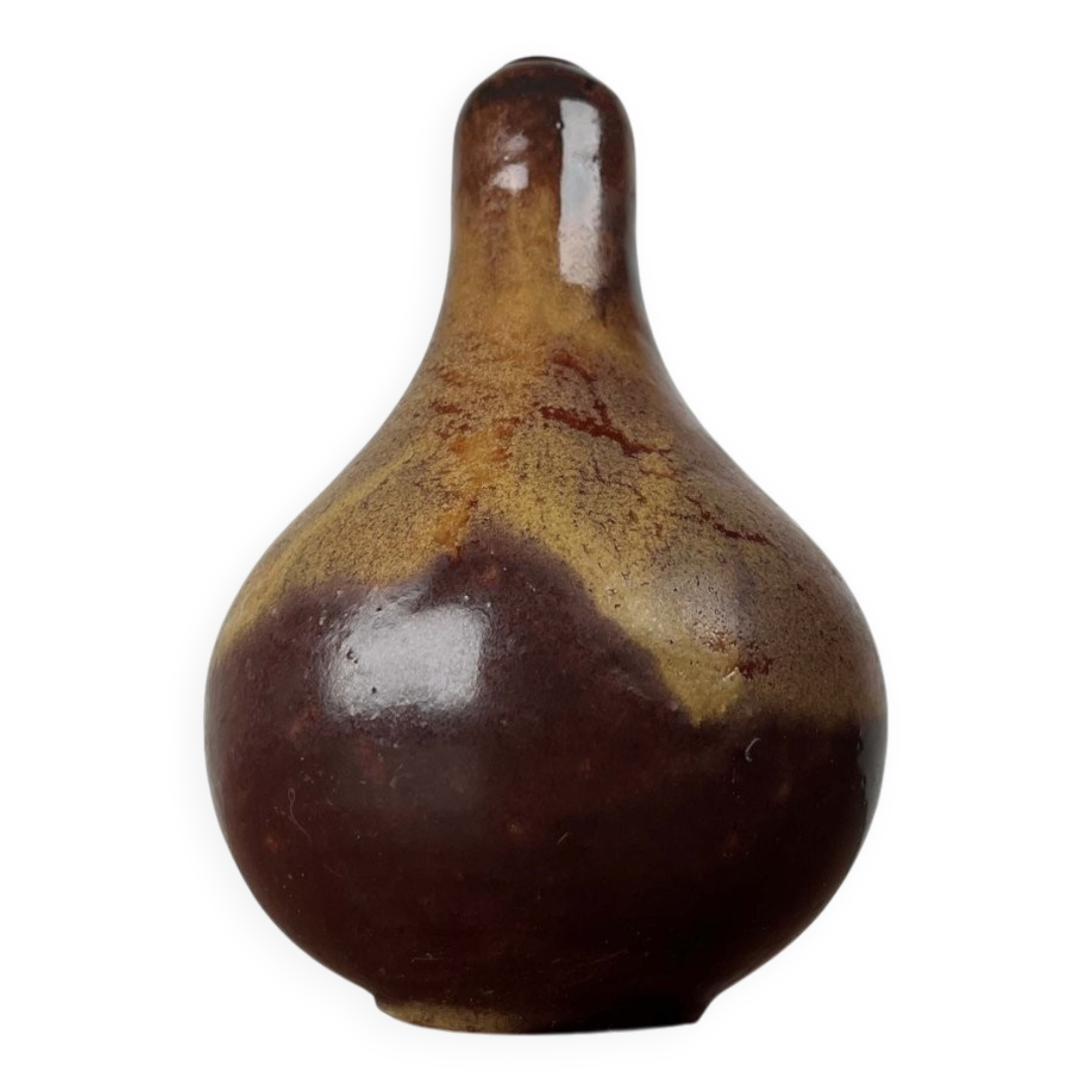Vase calebasse en poterie d'atelier allemand du milieu du siècle de Cornelsen Kindermann Keramik, années 1960