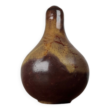German studio pottery gourd vase by Cornelsen Kindermann Keramik, 1960s.