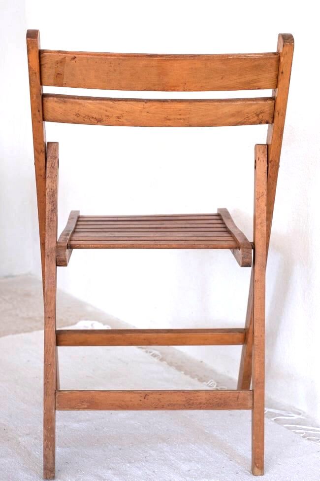 Pair of vintage folding chairs