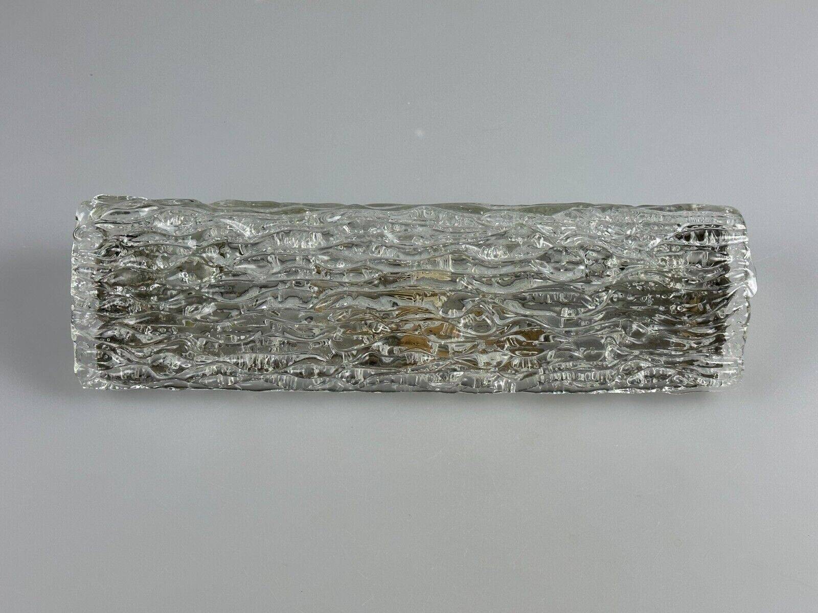 60s 70s wall lamp mirror light Germany Ice Glass Space Age Design