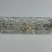 Lampe murale des années 60 et 70, éclairage de miroir, Allemagne, verre glacé, Space Age Design