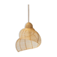Rattan shell pendant light