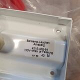 3 x Bankamp Leuchten sconces / wall lights '80s white glass / glass with a layer of copper