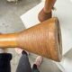 Paire de lampes de table bois chêne années 50