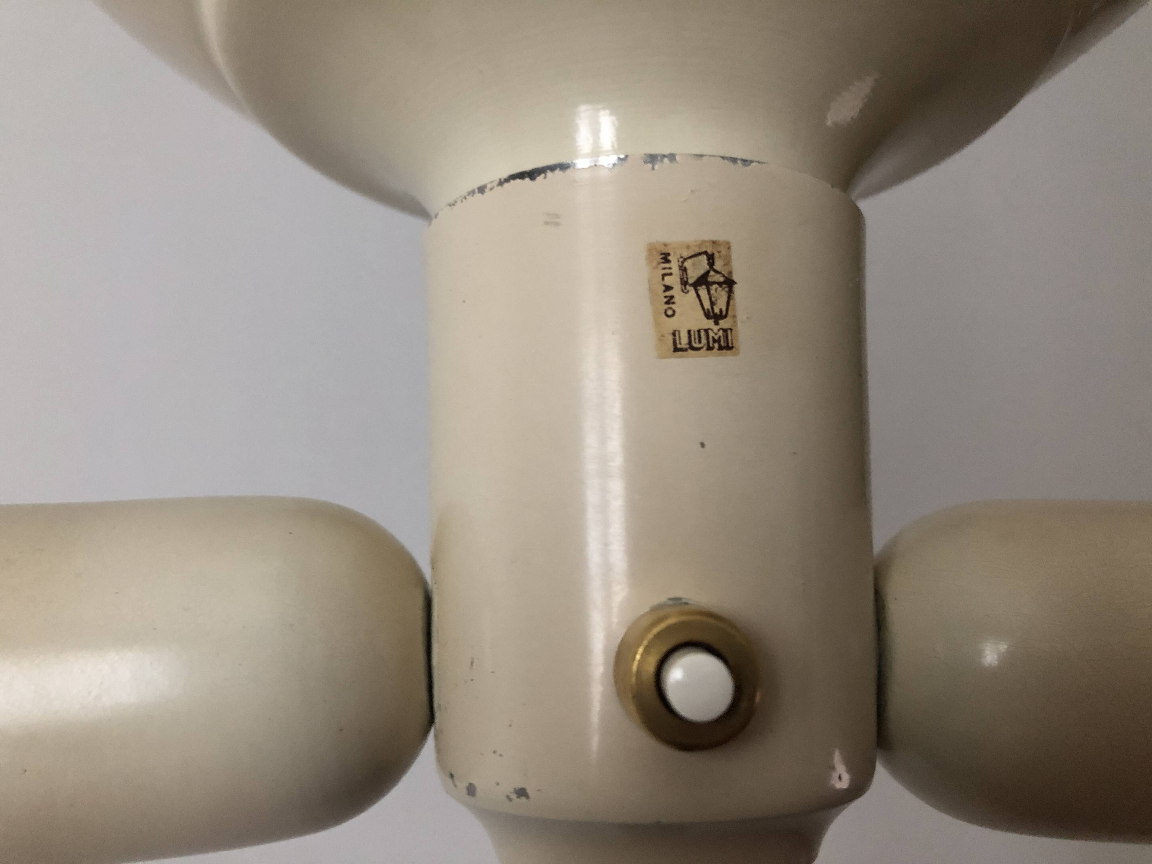 Lampadaire italien Lumi Milano 1960