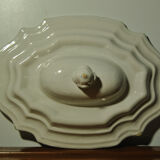 Vegetable soup tureen lid Moustiers 18th century South France