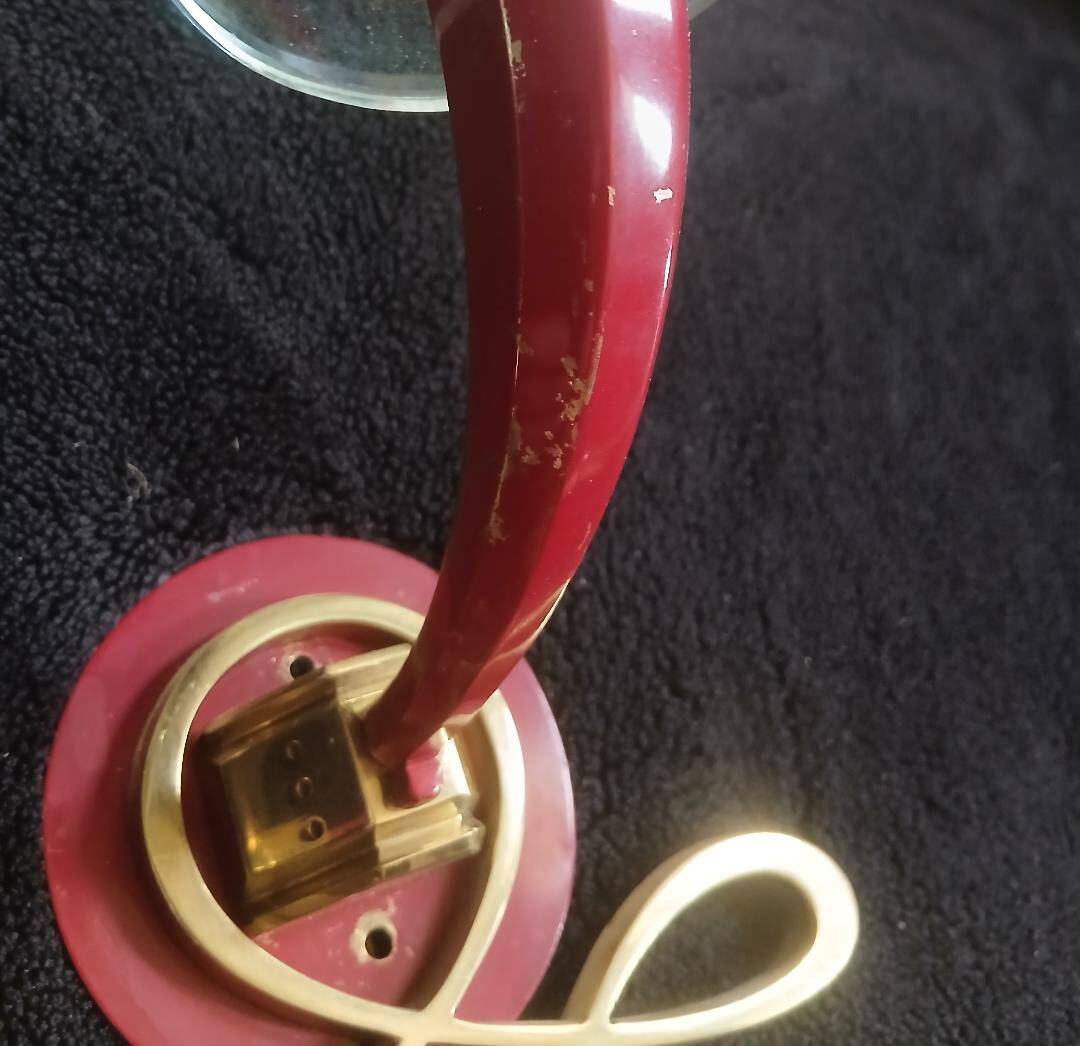Appliques bronze et verre jules leleu art deco