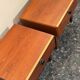 Set midcentury teak nightstands