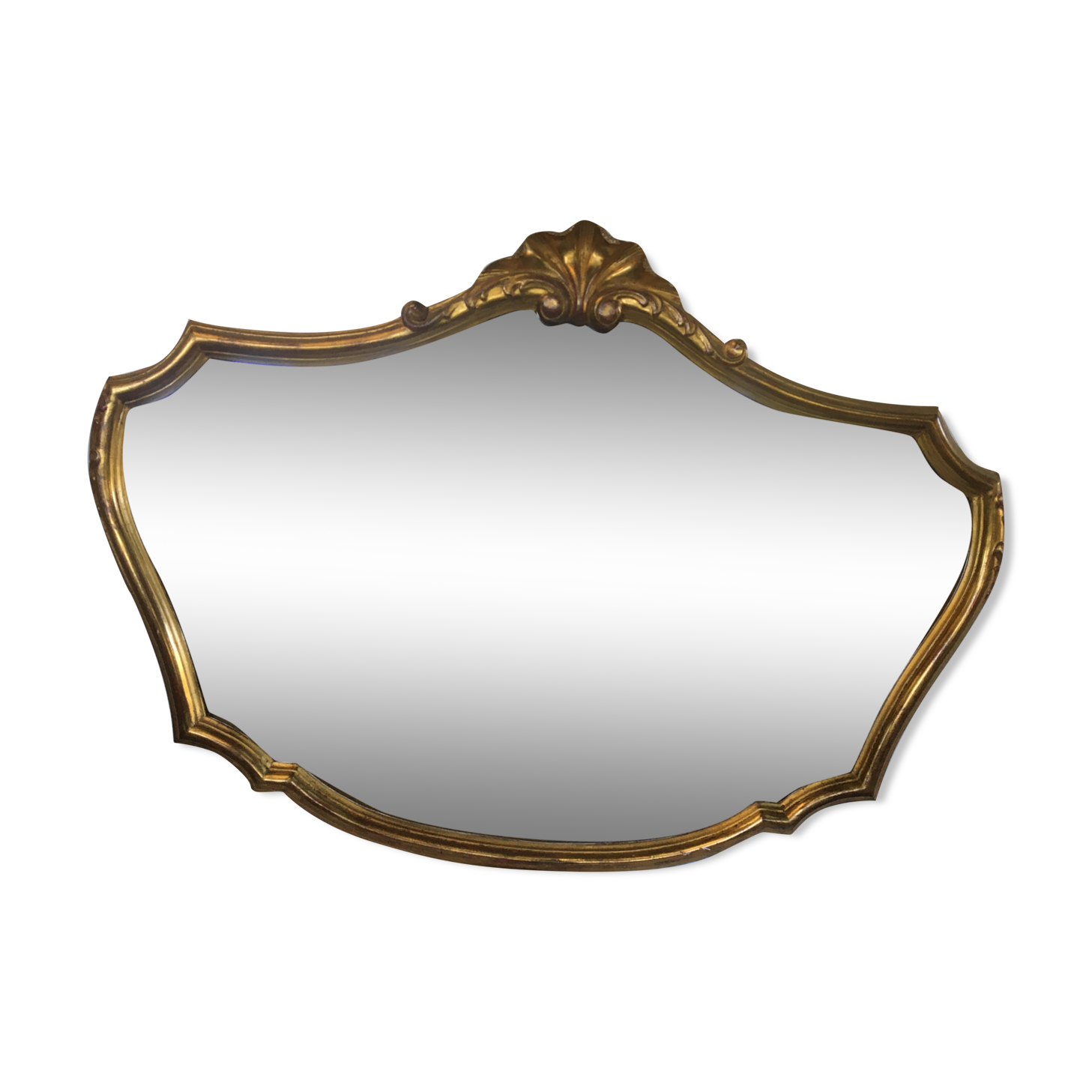 Gilded wooden mirror  - 69x95cm