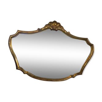 Miroir en bois doré - 69x95cm