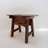 18th Century Spanish Chestnut Wood Side Table