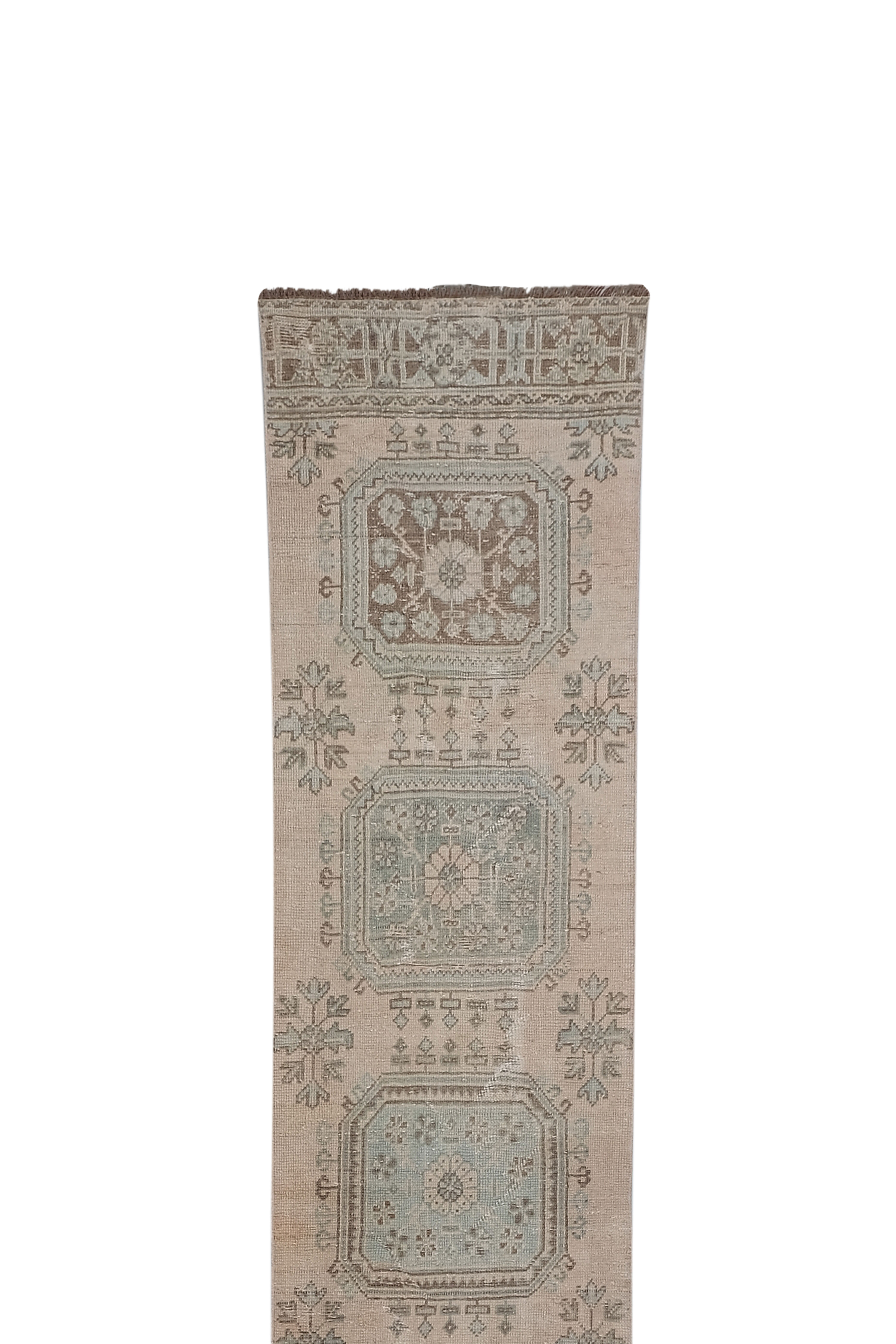 Mid Century Nomadic Wool Anatolian Hall Kilim Runner, Gallery Rug 2'9'' x 14'1''