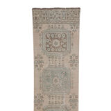 Mid Century Nomadic Wool Anatolian Hall Kilim Runner, Gallery Rug 2'9'' x 14'1''