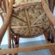Pair of chestnut armchairs, Dordogne, 60s. Good condition