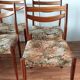 Série de 4 chaises scandinaves en palissandre 1960.