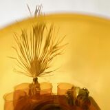 Set of 6 amber tube glasses