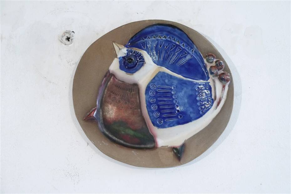 1960s ceramic wall decoration