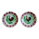 Two rooster plates