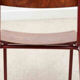 Eromes F6 oak and red chair
