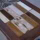 Ceramic and fir coffee table, 1960s