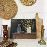 Nature morte, huile toile
