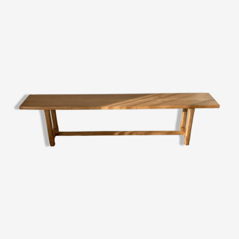 Solid oak bench