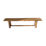 Solid oak bench