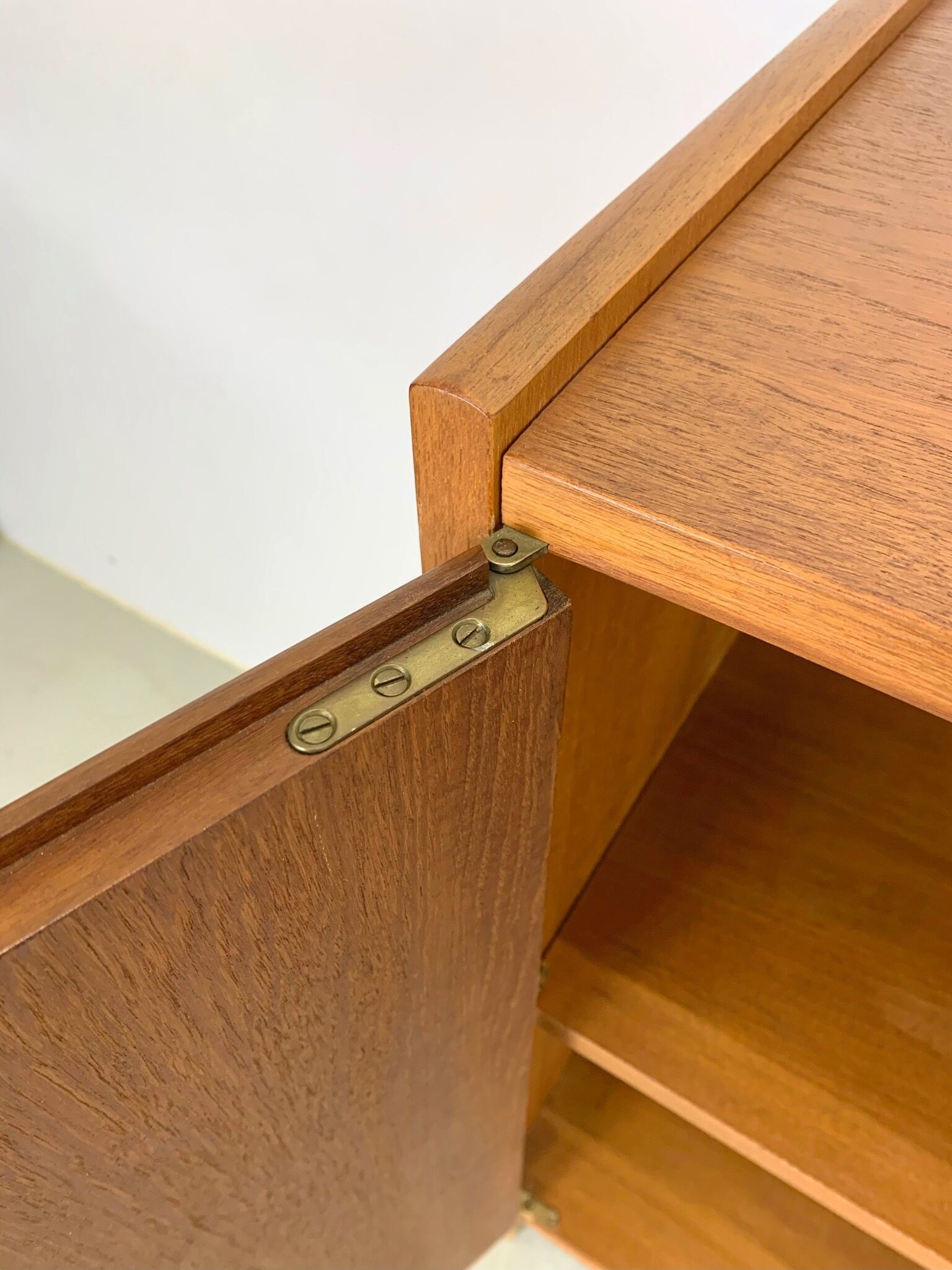 Slim teak cabinet swedish midcentury 1960s