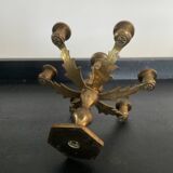 Chandelier miniature flambeaux en laiton